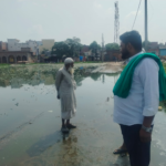 भैसानी में जलभराव से ग्रामीण परेशान, डीएम कार्यालय पर धरने की चेतावनी