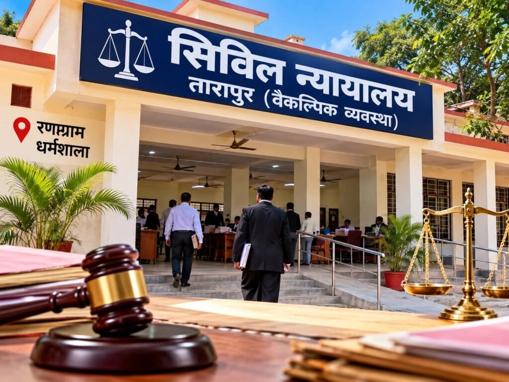 तारापुर में विकल्प सिविल कोर्ट शुरू होने की तैयारी तेज। - मुंगेर, बिहार