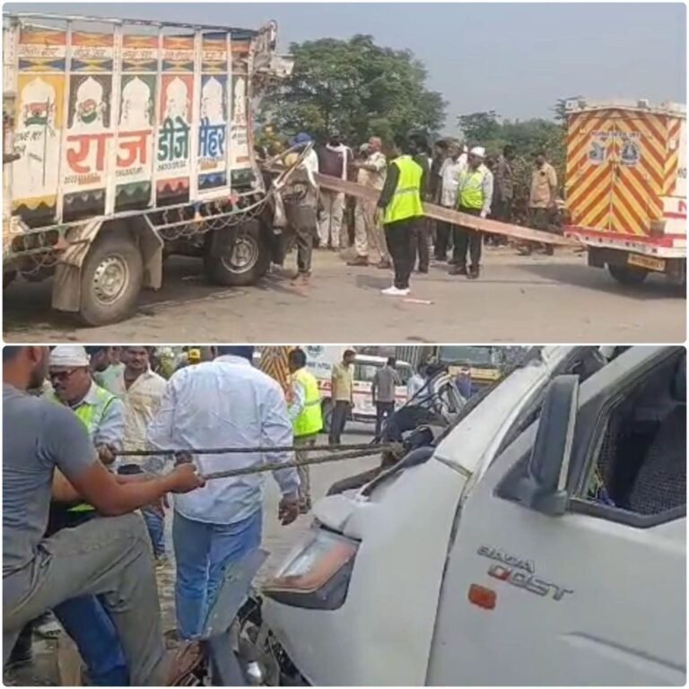 _BIG BREAKING: NH-30 पर खूनी हादसा! पिकअप-ट्रक में जोरदार भिड़ंत, 2 की मौत, कई घायल 🔥_