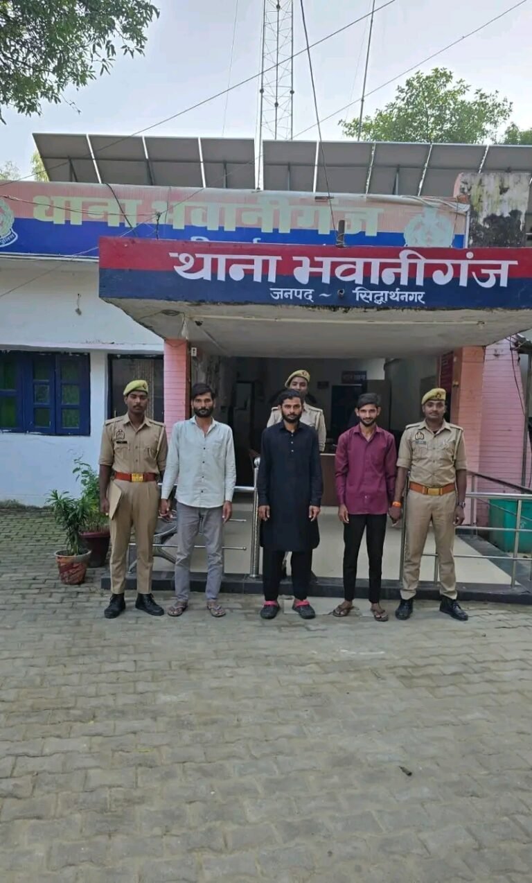 सिद्धार्थनगर में शांति भंग के मामले में 4 आरोपी गिरफ्तार, न्यायालय भेजे गए