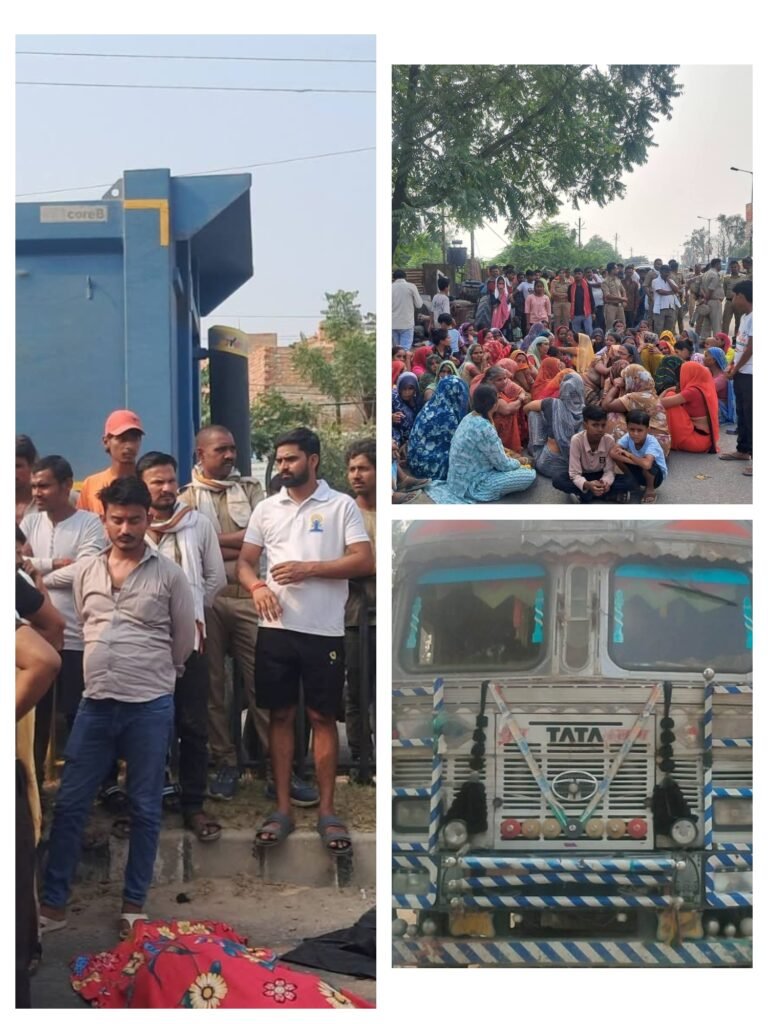 झांसी-मिर्जापुर हाईवे पर मौत का तांडव! गलत दिशा से आए ट्रक ने युवक को रौंदा, गुस्साए परिजनों ने हाईवे जाम किया – एक घंटे से लगा है भीषण जाम