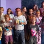 हर्षोल्लास और धार्मिक वातावरण में मनाया गया महानवमी का त्यौहार, कन्या लंगूरा को जिमाकर बांटे उपहार