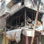 अलवर शहर के तिलक मार्केट मे दुकान मे लगी आग