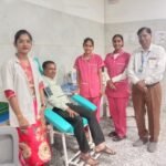 पत्रकारों का निशुल्क स्वास्थ्य परीक्षण व दवाई वितरण|