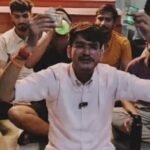 GJU यूनिवर्सिटी मे खाने की गुणवता को लेकर छात्रों का प्रदर्शन।