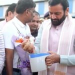 CM नायब सिंह सैनी ने किया अनाज मंडी का दौरा।