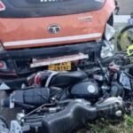कुरुक्षेत्र मे एक कैंटर ने कई बाइको और गाड़ियों को रोंध डाला।