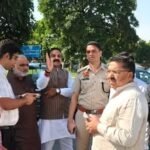 बीजेपी नेताओं ने अमित शाह के आगमन को लेकर हो रही तैयारियो का लिया जायजा।