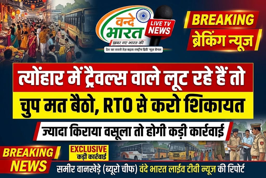 त्योंहार में ट्रैवल्स वाले लूट रहे हैं तो चुप मत बैठो, RTO से करो शिकायत - ज्यादा किराया वसूला तो होगी कड़ी कार्रवाई - चंद्रपूर, महाराष्ट्र