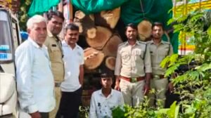 जिला रिपोर्टर सुरेश चौहान आगर मालवा मध्य प्रदेश मोड़ी-गणेशपुरा रोड पर अवैध लकड़ी परिवहन करते पिकअप जब्त