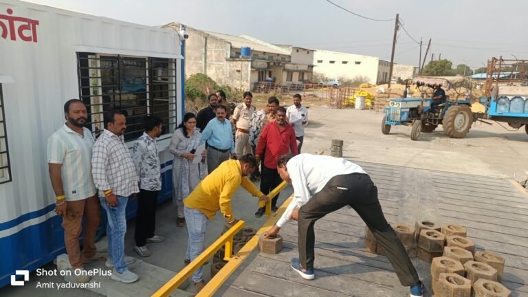 जिला रिपोर्टर सुरेश चौहान आगर मालवा मध्य प्रदेश आगर मंडी में 10 टन क्षमता के इलेक्ट्रॉनिक तौल कांटे का प्रमाणीकरण किसानों और व्यापारियों को मिलेगी सुविधा, तुलाई व्यवस्था होगी सुचा
