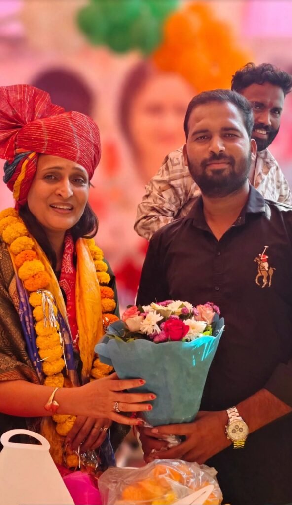 जिला रिपोर्टर सुरेश चौहान आगर मालवा मध्य प्रदेश कांग्रेस जिला अध्यक्ष विजयलक्ष्मी तंवर को राहुल मेघवाल ने दी जन्मदिन की शुभकामनाएं - आगर-मालवा, मध्य प्रदेश