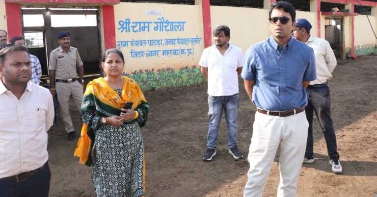 जिला रिपोर्टर सुरेश चौहान आगर मालवा मध्य प्रदेश निराश्रित गोवंश को गौशाला में दें आश्रय, देखभाल में न बरतें लापरवाही : कलेक्टर डॉ. मीना पालड़ा की श्रीराम गौशाला का आकस्मिक निरीक्षण