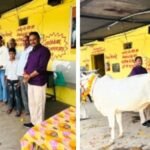 10 माह 10 दिन बाद सकुशल स्वदेश लौटे संदीप चौधरी, श्री कृष्ण गौशाला बिडवाल में किया गोमाता का पूजन