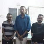 जुआरियों पर नगरी पुलिस की कार्रवाई,जिसमें सचिव भी शामिल