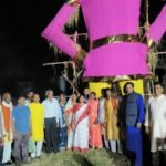 खैरा में विजयादशमी पर हुआ विशाल रावण दहन, राम-लक्ष्मण और हनुमान की झांकी ने मोहा मन