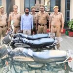 कांठ पुलिस को मिली बड़ी सफलता: चोरी की तीन बाइकों समेत आरोपित को पकड़ा