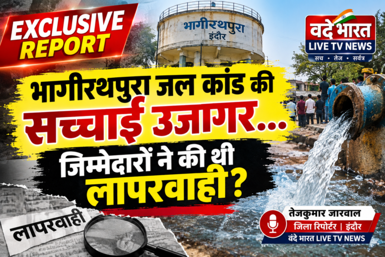 EXCLUSIVE REPORT भागीरथपुरा जल कांड की परतें खुलीं लापरवाही के आरोपों पर उठे गंभीर सवाल, जिम्मेदारों की भूमिका जांच के घेरे में