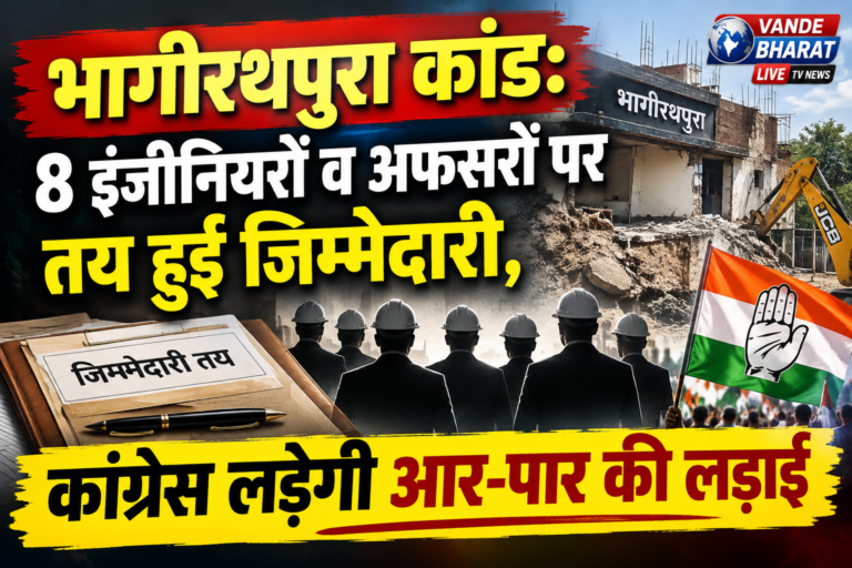 भागीरथपुरा कांड: 8 इंजीनियरों व अफसरों पर तय हुई जिम्मेदारी, कांग्रेस लड़ेगी आर-पार की लड़ाई