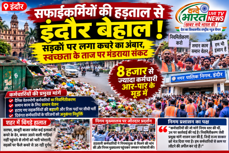 सफाईकर्मियों का शक्ति प्रदर्शन: नियमितीकरण की मांग पर निगम घेरा