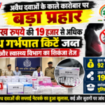 अवैध दवाओं के काले कारोबार पर बड़ा प्रहार: 92 लाख रुपये की 19 हजार से अधिक अवैध गर्भपात किटें जब्त, पुलिस और स्वास्थ्य विभाग का शिकंजा तेज