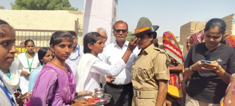 राजस्थान पुलिस की ट्रेनिंग पूरी कर गांव लौटी मंजू दावा, 2 आईडब्ल्यूएम सरदारपुरा बिका में हुआ भव्य स्वागत