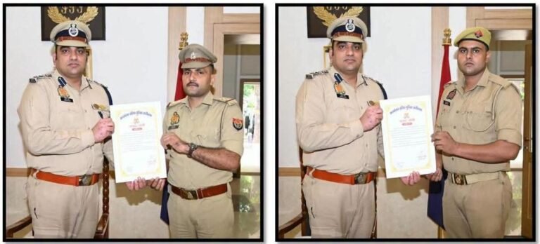 रेलवे ट्रैक पर जिंदगी और मौत के बीच खड़े व्यक्ति को बचाया, दो पुलिसकर्मी सम्मानित