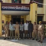 समथर पुलिस का शांति व्यवस्था पर शिकंजा, पांच व्यक्ति गिरफ्तार