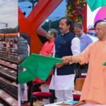 मुख्यमंत्री योगी आदित्यनाथ जी आज जनपद वाराणसी में वाराणसी-नई दिल्ली वंदे भारत स्लीपर ट्रेन, बनारस-प्रयागराज-रामबाग ट्रेन तथा बनारस-राजातालाब ट्रेन के शुभारंभ कार्यक्रम में सम्मलित