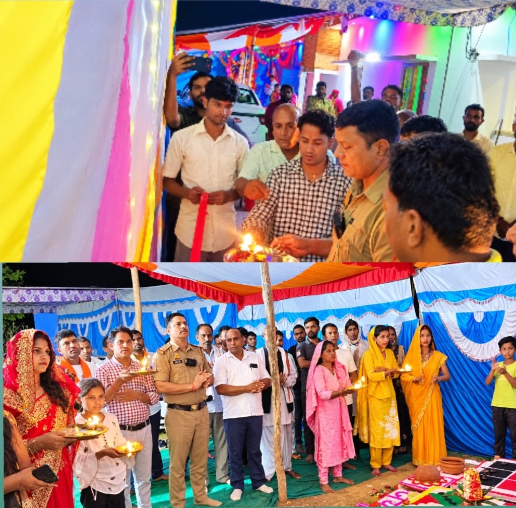 थानाध्यक्ष रविकांत मिश्रा ने फीता काटकर किया रामायण सीरियल का शुभारंभ 1 थानाध्यक्ष रविकांत मिश्रा ने फीता काटकर किया रामायण सीरियल का शुभारंभ - SONBHADRA, उत्तर प्रदेश