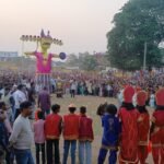 जय श्रीराम के जयघोष से गूंजा महुली, अहंकार का प्रतीक रावण धू-धू कर जला