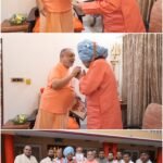 जगतगुरु शंकराचार्य श्री राज राजेश्वरानंद महाराज ने महंत श्याम सुंदर जी महाराज को दिया शीघ्र स्वास्थ्य लाभ का आशीर्वाद