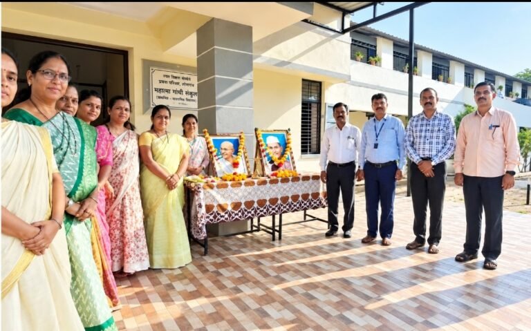 गांधी-शास्त्री विचारांचा जागर; विद्यार्थ्यांनी घेतली स्वच्छतेची शपथ