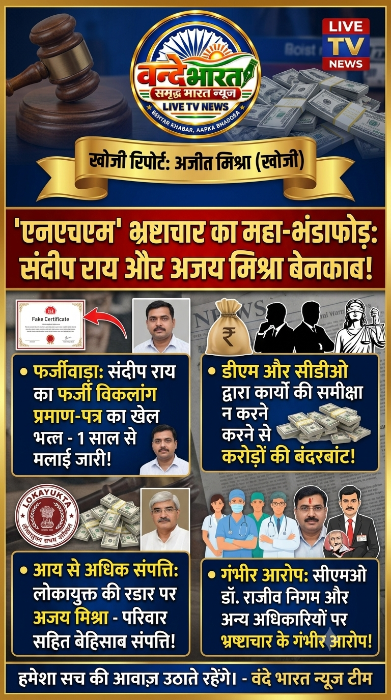 सीएमओ डॉ. राजीव निगम, चीफ फार्मासिस्ट अजय मिश्रा, बाबू प्रेमबहादुर सिंह और प्रमोद कुमार मिश्र पर गरीबों के नाम पर पैसे के बंदरबांट का गंभीर आरोप
