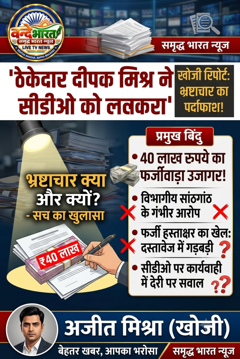 बस्ती में प्रशासनिक ‘बंदरबांट’: 5 करोड़ के टेंडर पर किसकी ‘गिद्ध दृष्टि’?