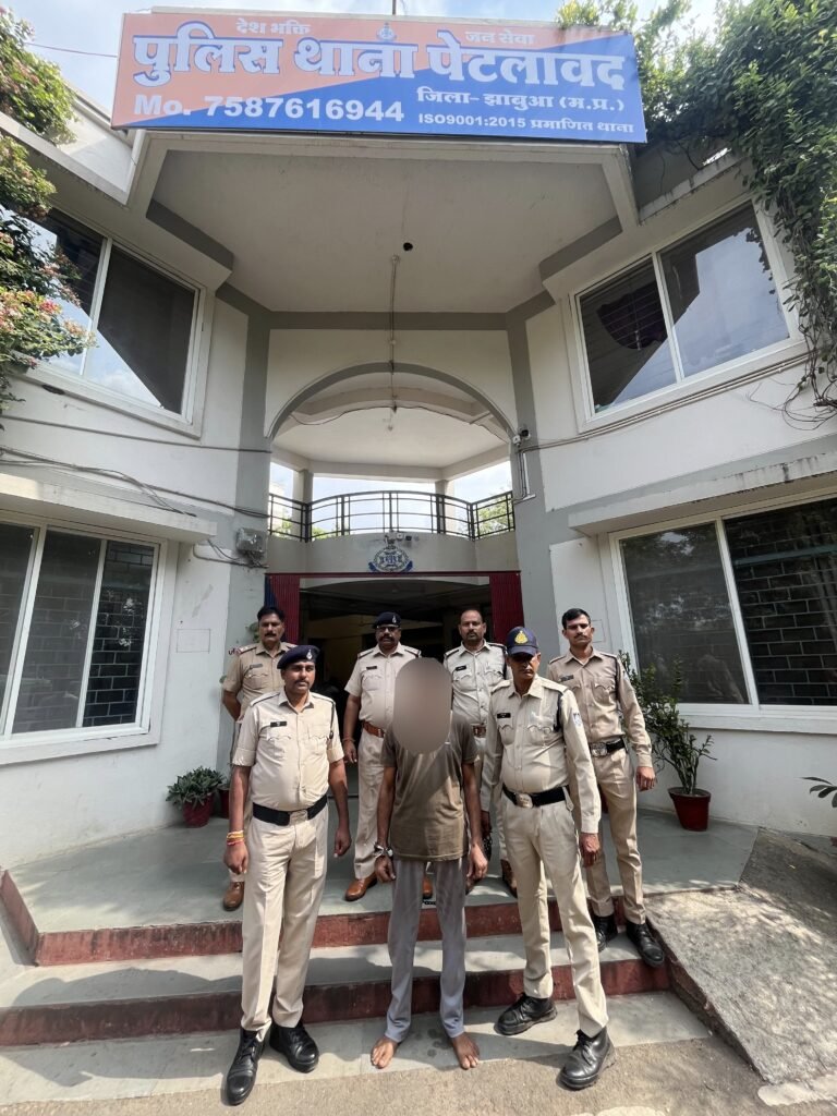 पेटलावद थाना पुलिस ने अवैध गांजा बेचते हुए करवड़ निवासी एक आरोपी गिरफ्तार