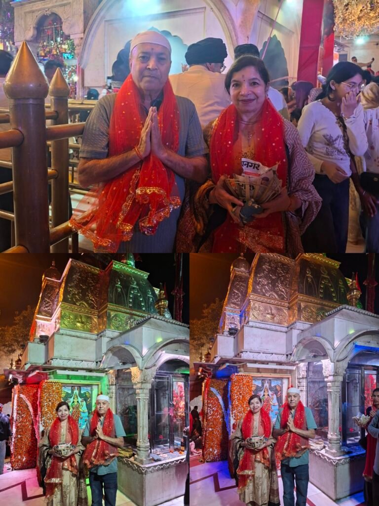 पत्नी संग श्री नैना देवी मंदिर में किए माँ के दिव्य दर्शन