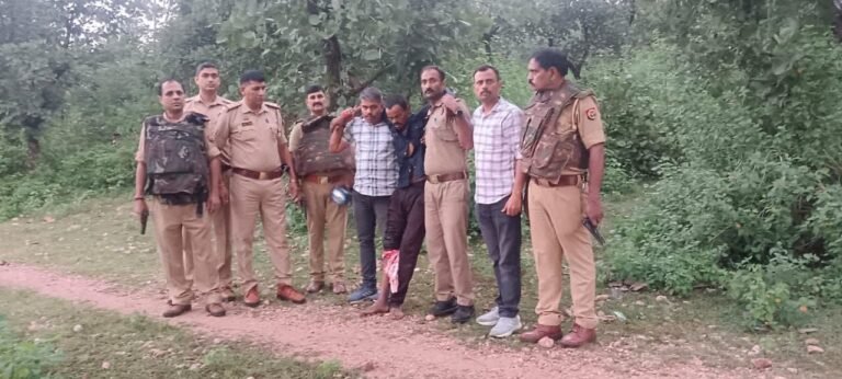 नाबालिग से दुष्कर्म का आरोपी पुलिस मुठभेड़ में गिरफ्तार।