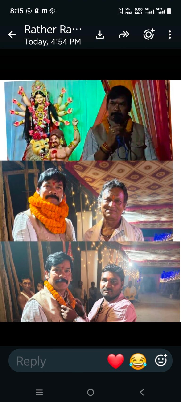 सपनाईपाली,चारपारा में नवरात्रि पर्व पर दुर्गा पंडाल में दीप प्रज्वलित किया गया