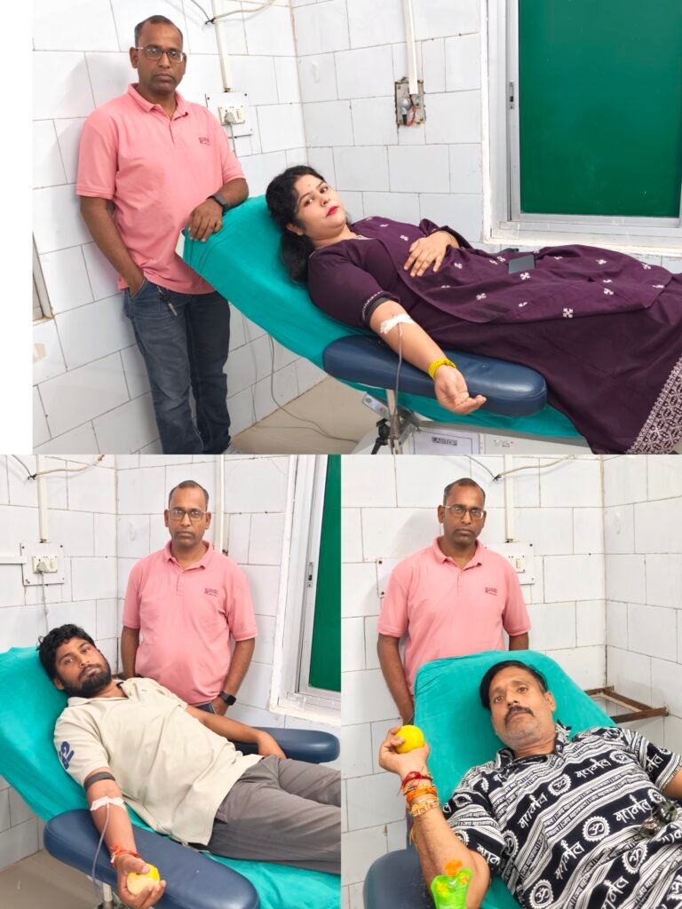 मानव सेवा के लिए आगे आए तीन रक्तवीर, जरूरतमंदों को रक्तदान कर पेश की मानवता की मिसाल