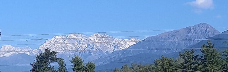।हिमाचल प्रदेश. र्धमशाला. कांगडां मैं हुई ताजा बर्फ बारी निचले इलाकों मैं बङी ठंड
