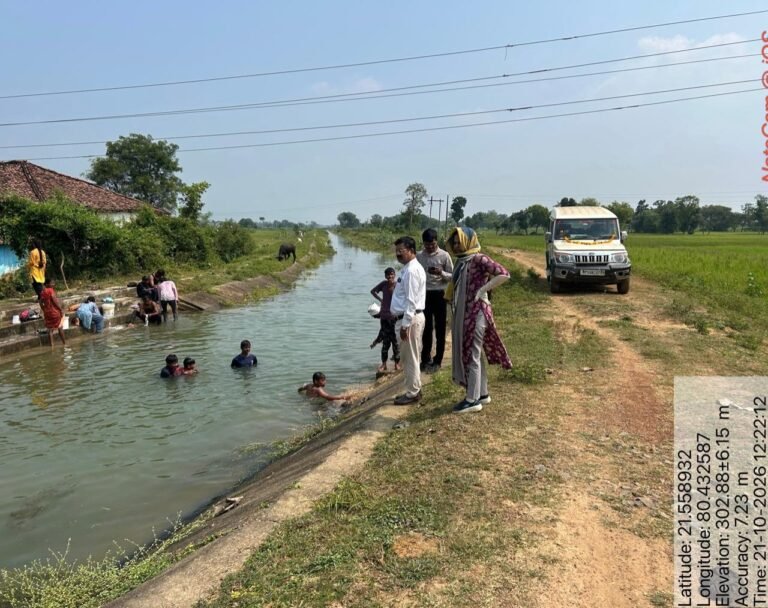 बालाघाट जिले के चार गांवों तक नहर से सिंचाई का पानी पहुंचाने के प्रयास कलेक्टर के निर्देश पर जल संसाधन विभाग ने की पहल, कड़कना वितरक नहर में छोड़ा गया पानी