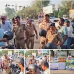 बिना हेलमेट मिले दोपहिया वाहन चालकों को पुलिस अधीक्षक श्री षियाज के.एम. ने स्वयं वितरित किए 75 हेलमेट, हर सफर में हेलमेट पहनने का दिलाया संकल्प
