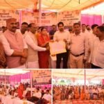 सिंगरौली: तियरा में आयोजित जन विश्वास शिविर में शामिल हुईं राज्यमंत्री राधा सिंह।