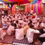 गाजन गढ़ में सरपंच उम्मीदवार श्यामलाल सुथार के घर चार गांवों की विशाल जनसभा का आयोजन किया गया