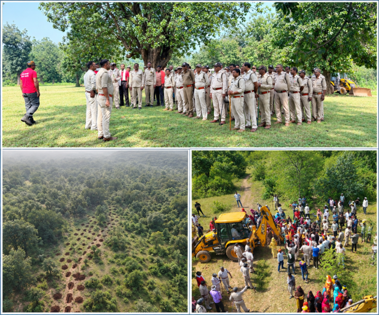 रीठी वन परिक्षेत्र में अतिक्रमण का प्रयास विफल नव अमले ने खोदी300 अतिक्रमण रोधी ट्रेंच