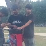 सागरपुर स्कूल फुटबॉल ग्राउंड पर बच्चों ने अपना फुटबॉल खेल खेल कर प्रदर्शन दिखाया
