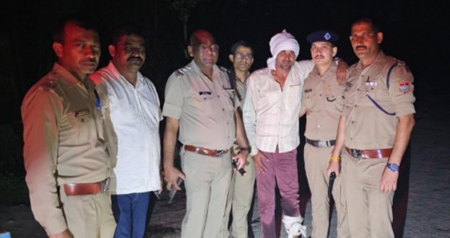 रोकने पर पुलिसकर्मियों पर टेंपो चढ़ाने और फिर फायरिंग करने वाला बदमाश मुठभेड़ के बाद गिरफ्तार