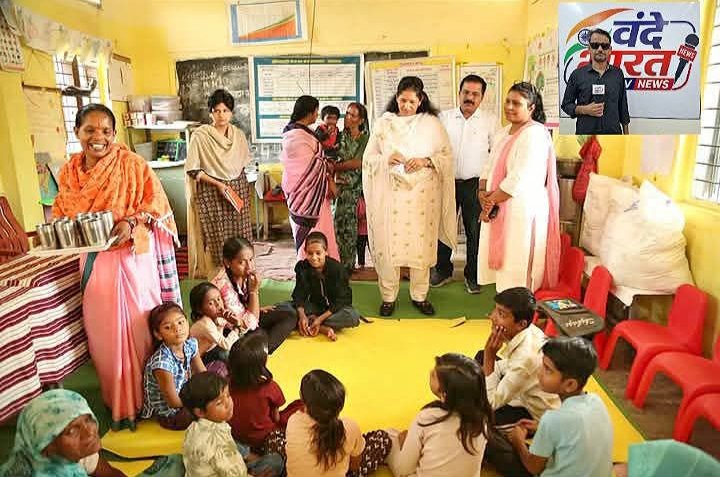 आंगनवाड़ी में बच्चों की कम उपस्थिति पर कलेक्टर ने जताई नाराजगी, आधार अपडेट कराने के दिए निर्देश