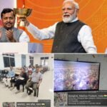 सेवा ज्योति कलश के अंतर्गत पीजी कॉलेज बालाघाट में प्रधानमंत्री श्री मोदी के उद्बोधन का सीधा प्रसारण देखा गया